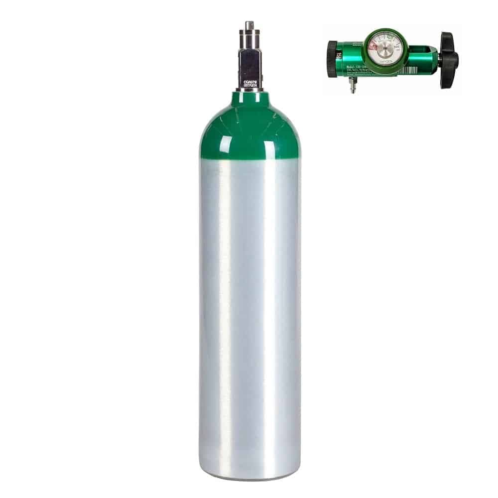 D-Size Oxygen Cylinder with Cart — Oxygen Tanks & Cylinders
