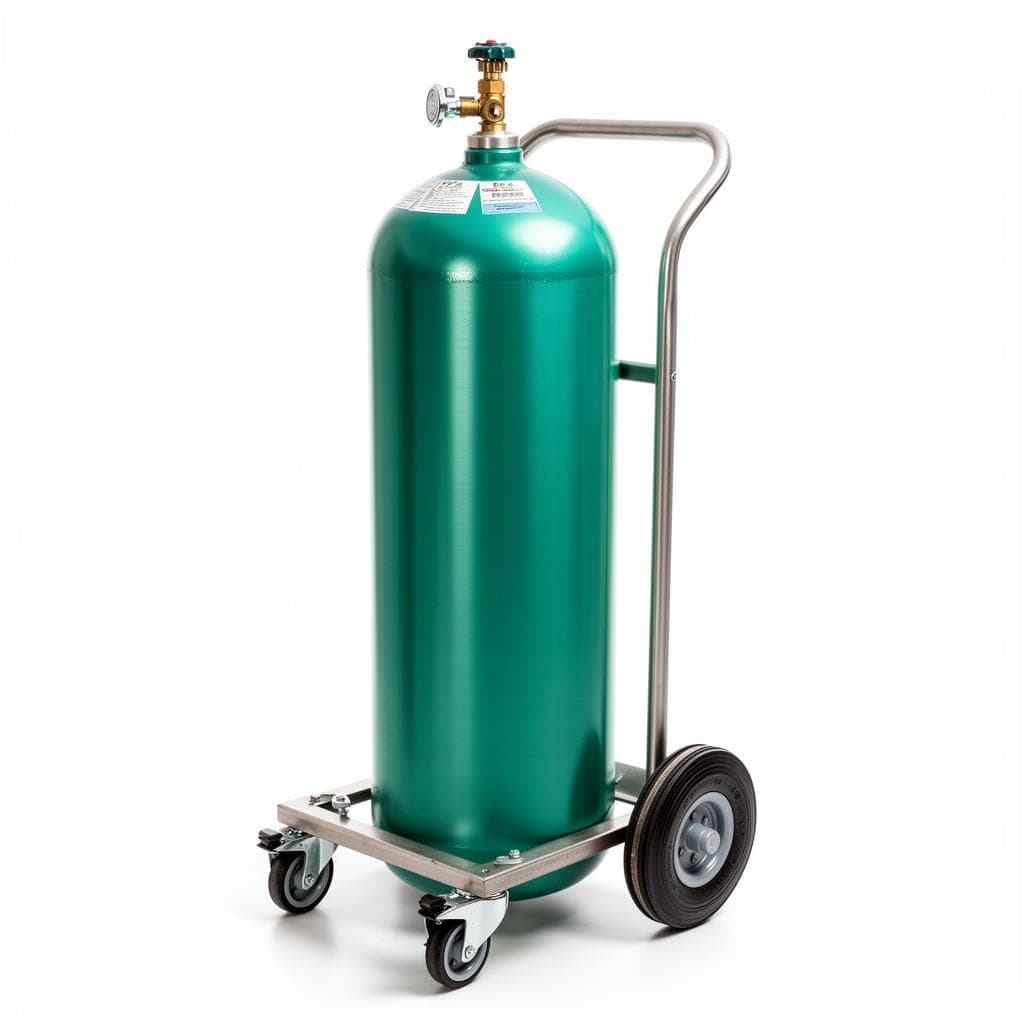 Dual Oxygen Tank Cart for D/E Cylinders — Oxygen Tanks & Cylinders